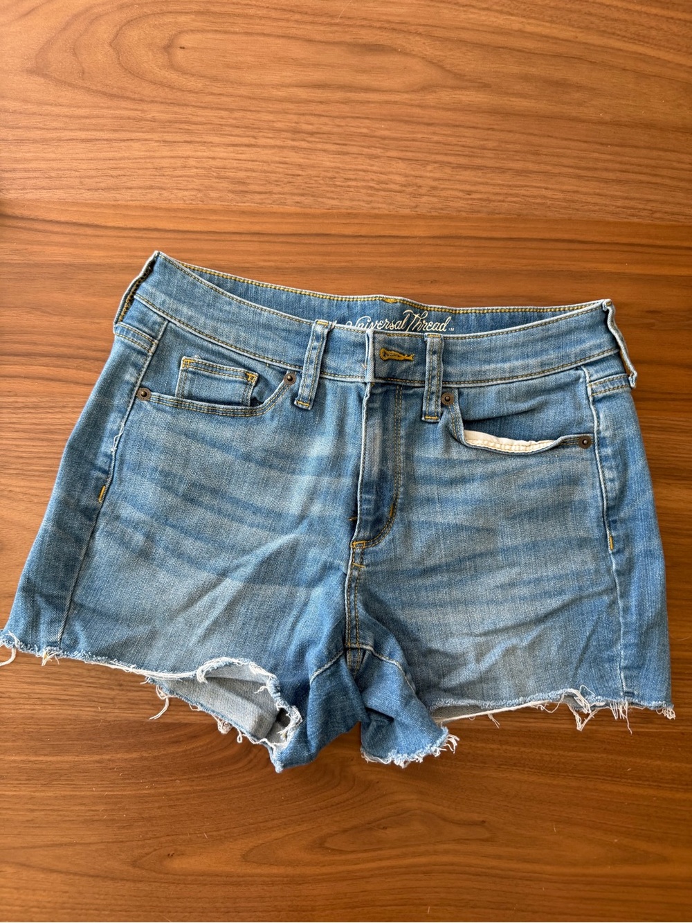 Universal Thread Faded Blue Cutoff Denim Shorts